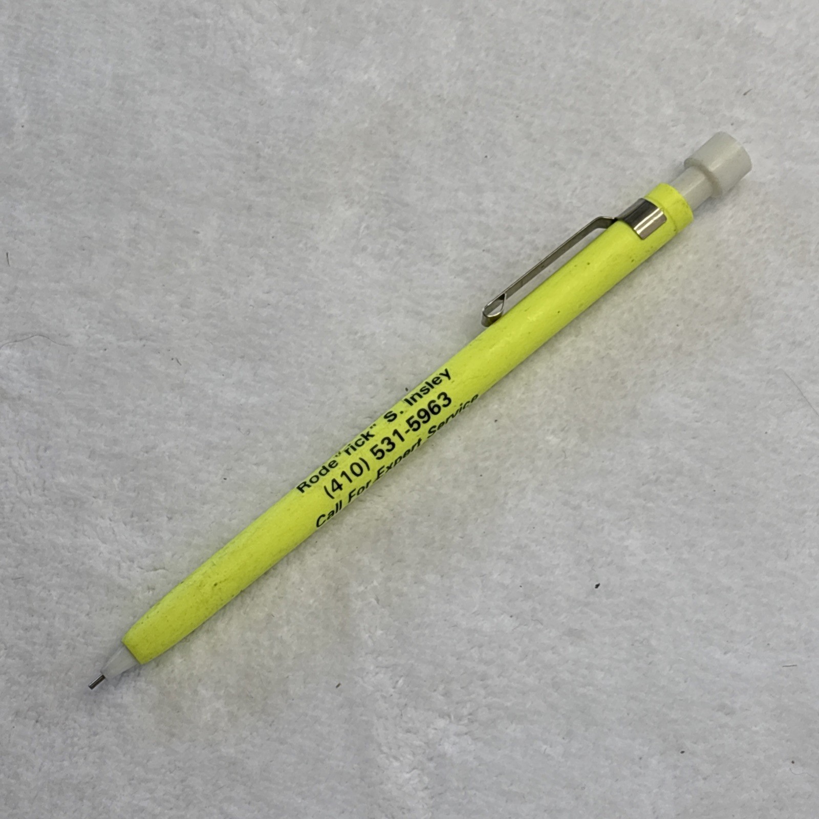 Lot of 22 Advertising Mechanical Pencils Rick Master Electrician Maryland VTG