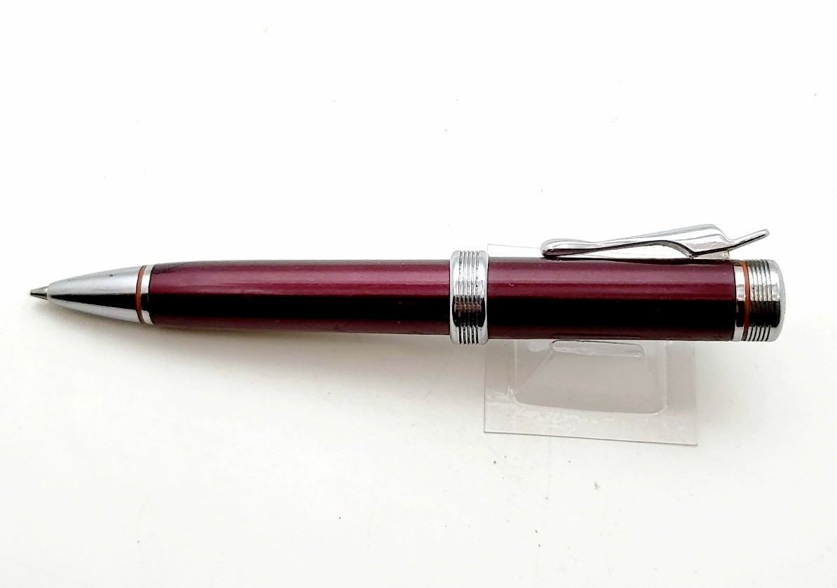 HARLEY DAVIDSON By STYPEN-PENCIL PEN-METALLIC-RED ROUGE VERNISH LACQUER & CHROME