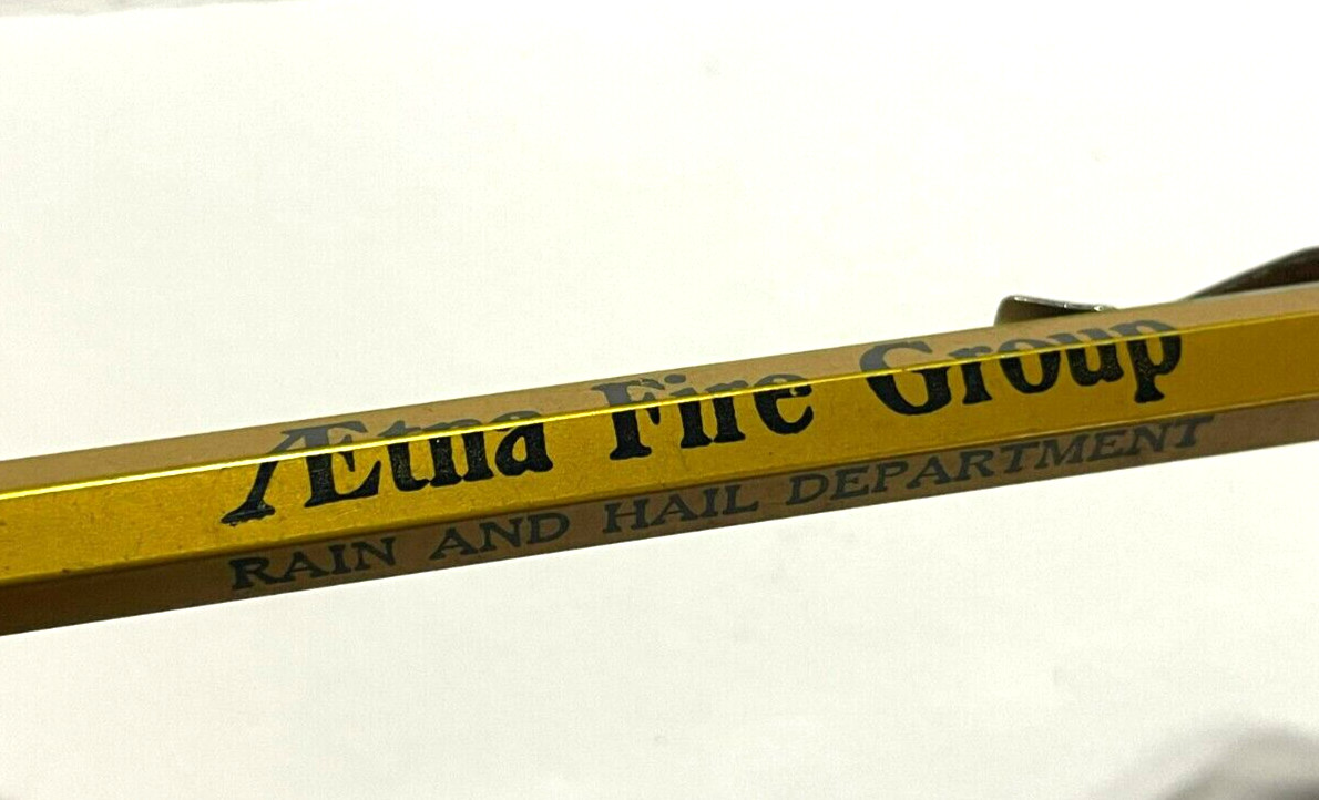 c.1930s Aetna Insurance Farm Fire Chicago Illinois Scripto Mechanical Pencil