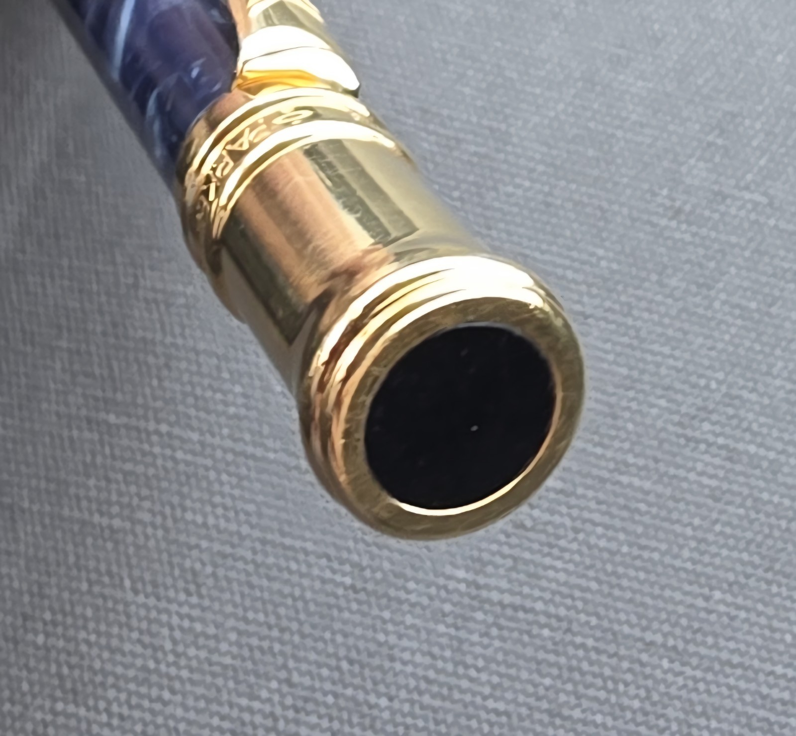 PARKER DUOFOLD CENTENNIAL MARBLE BLUE MECHANICAL PENCIL.
