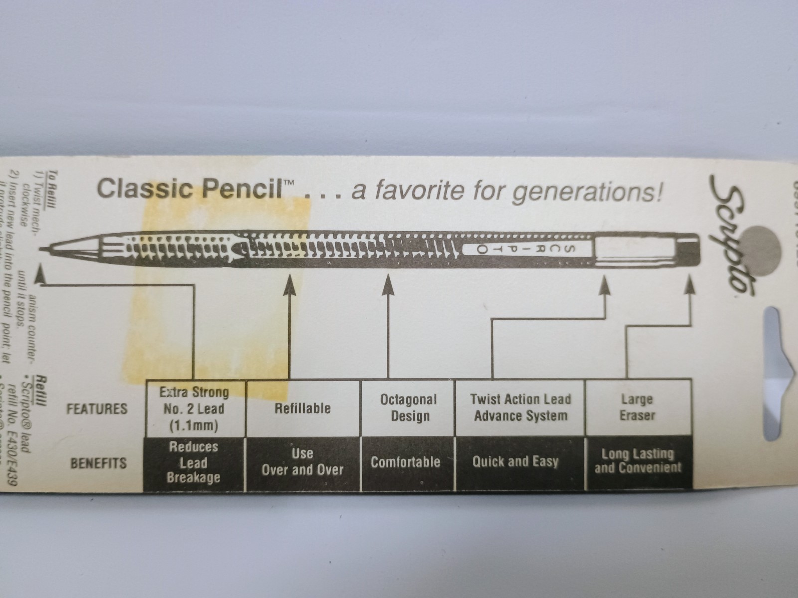 Vintage Scripto Pencil Classic Combo Long Lead Pack 1993 B319 02319 NEW NOS