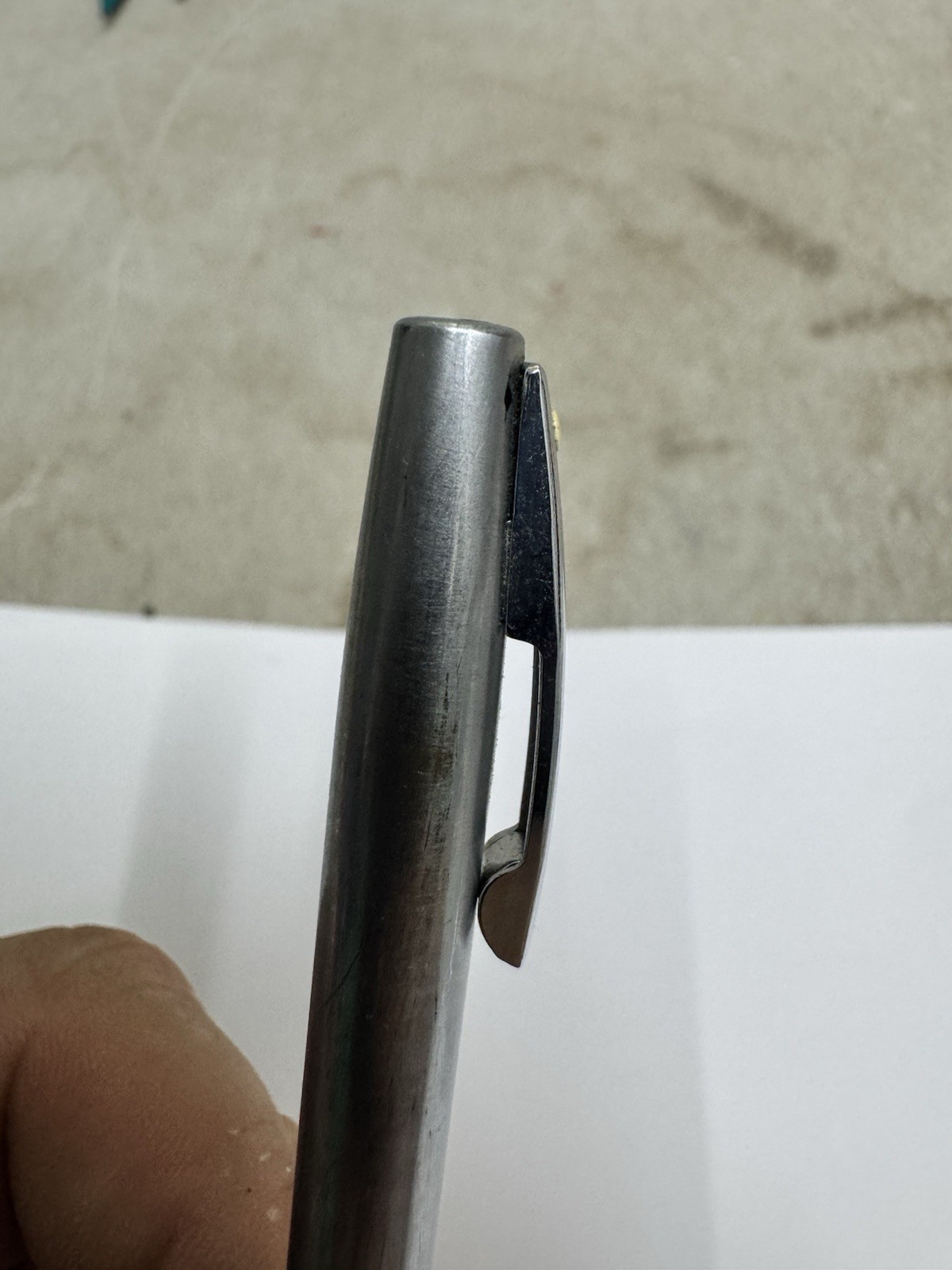 Vintage SHEAFFER White DOT Chrome Twist Mechanical Pencil 0.9mm
