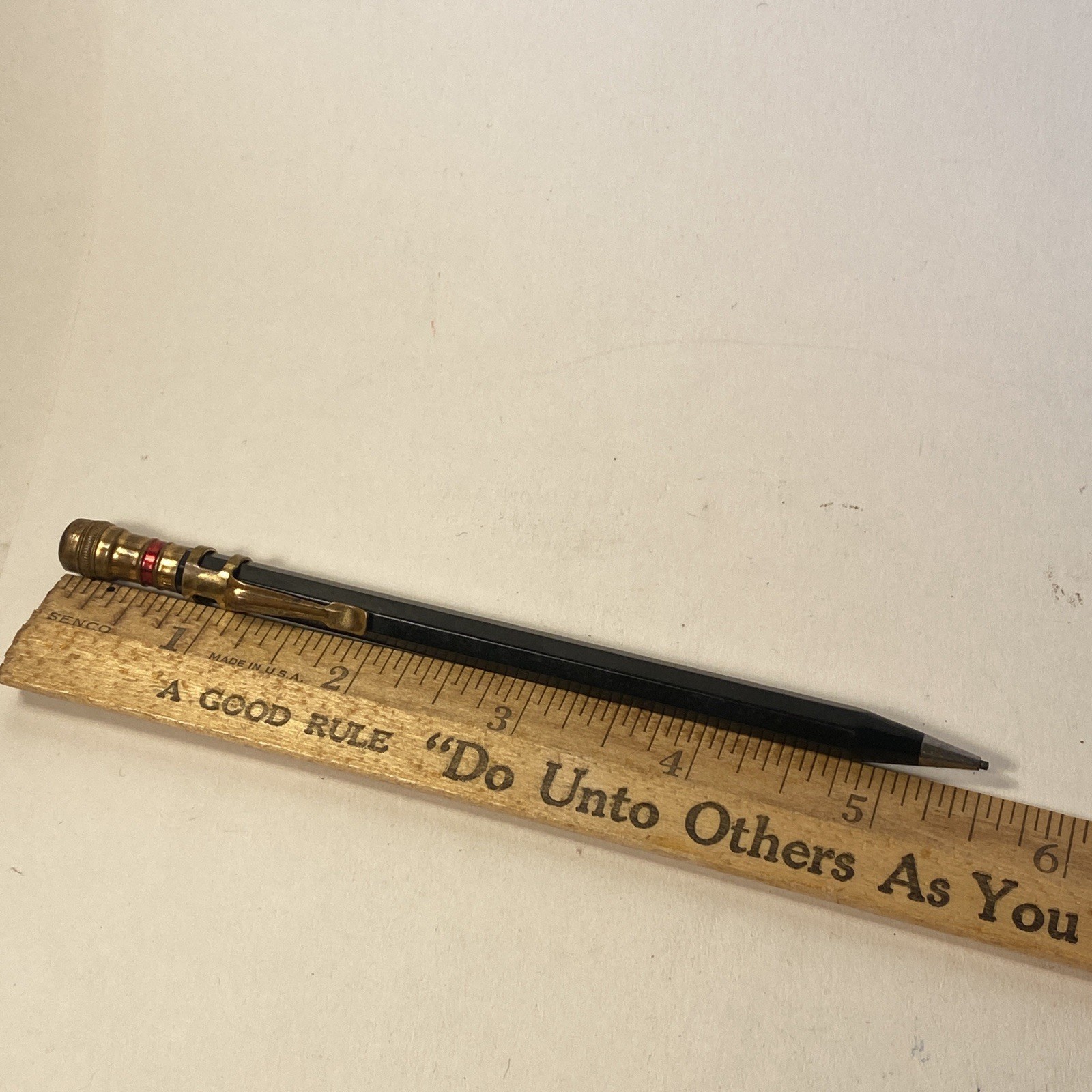 Vintage Eagle 75 – 10 Automatic Mechanical Pencil Black & Gold 5 1/2”