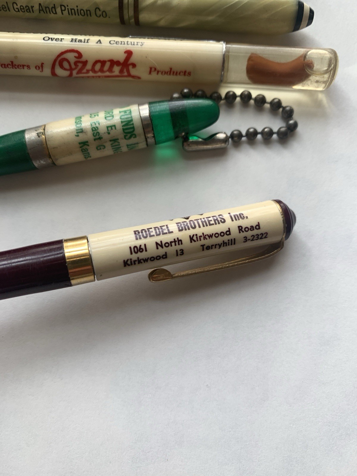 6 Lot Vintage Advertising Celluloid Mechanical Pencils Readyrite Ritepoint