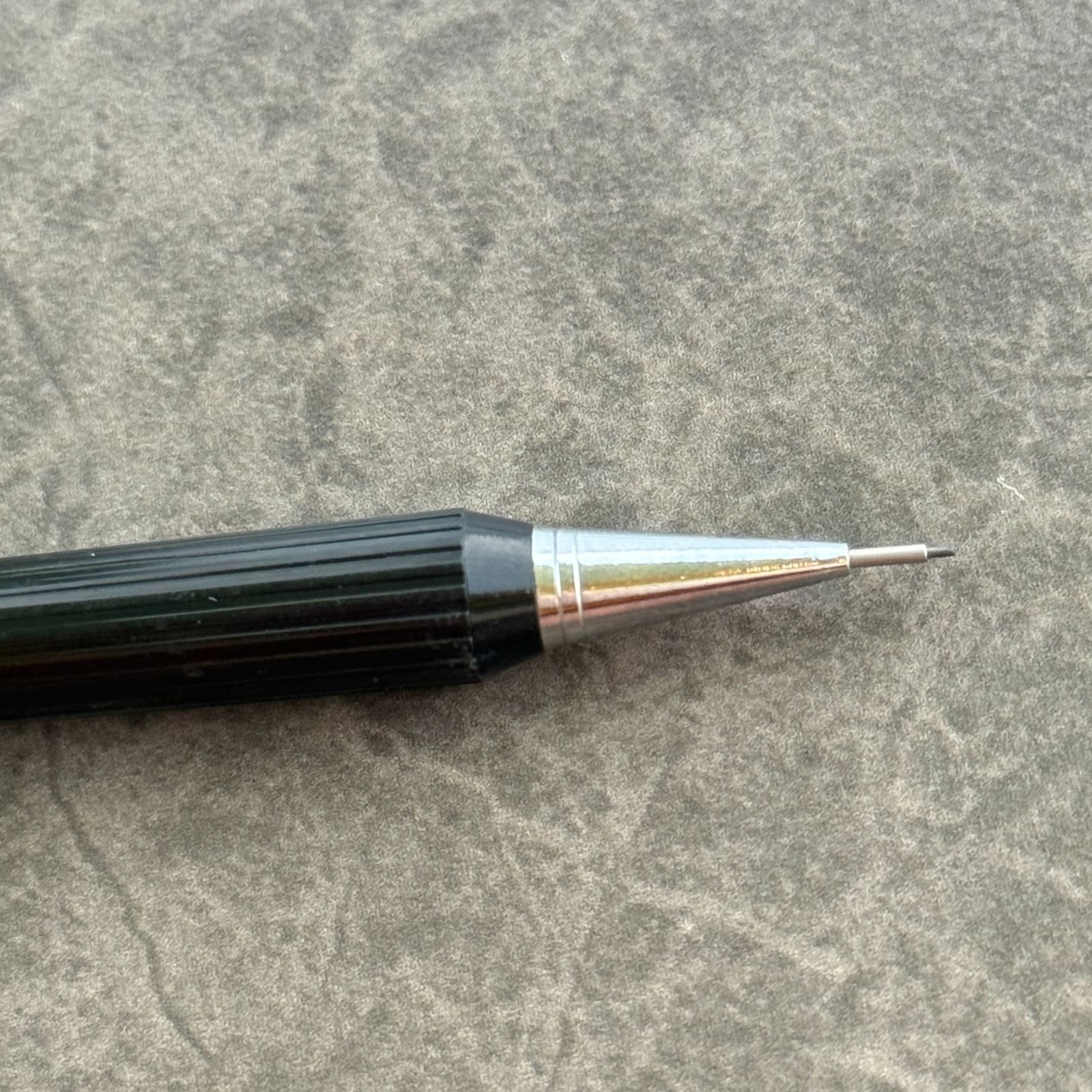 Mecanorma Mechanical Pencil Vintage 0.5mm, Black & Silver Made in Korea