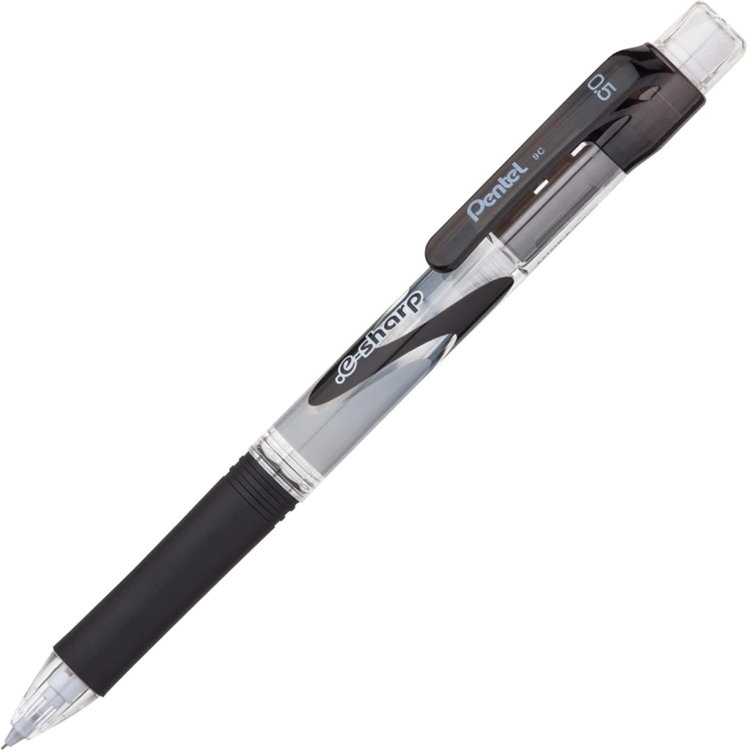 Portaminas E Sharp Negro Puntillas Lapicero Mecanico Caja Doce Piezas Dibujo