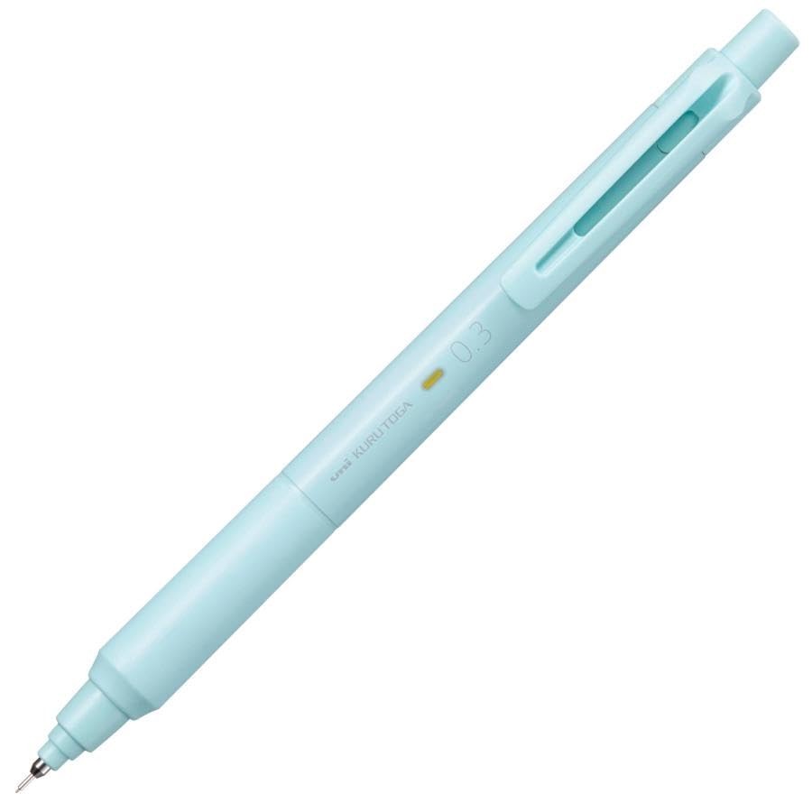 Uni Kurutoga KS 0.3mm Mechanical Pencil Ice Blue M3KS1P.32 HB Leads Sticky