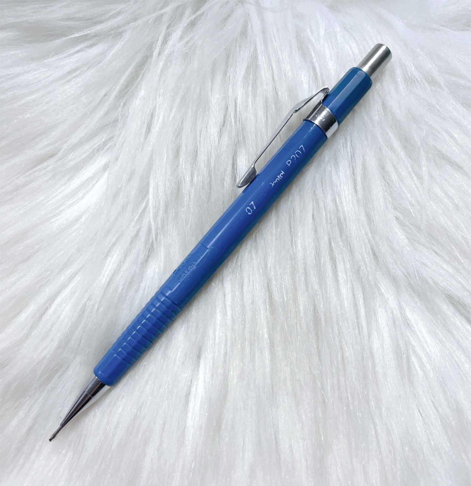 Vintage Baby Blue Pentel Mechanical Pencil P207 Made in Japan 0.7mm