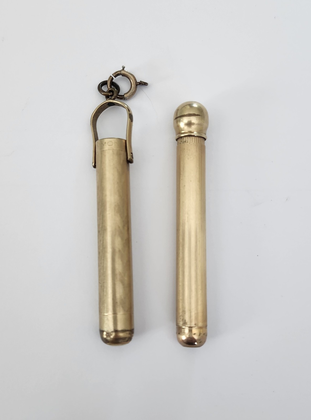 Vintage Simmons Gold-Plated Mechanical Pencil Mini Pocket Size Keychain