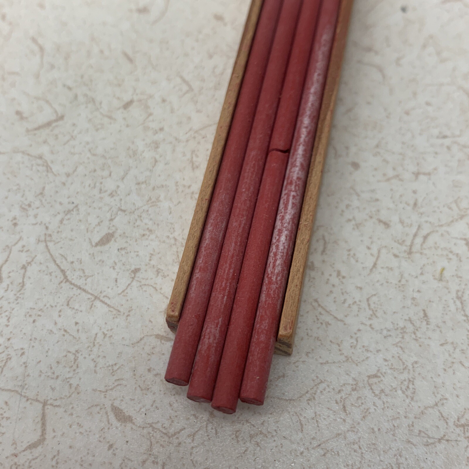Vintage Scripto Thick Lead For Mechanical Pencils .120″ Dia 2.75″ Red Originals