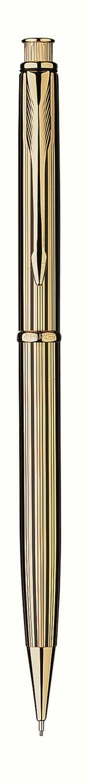 Parker Insignia Pencil 23Ct Gold Lacquer Athens Black Stripes New In Box Usa