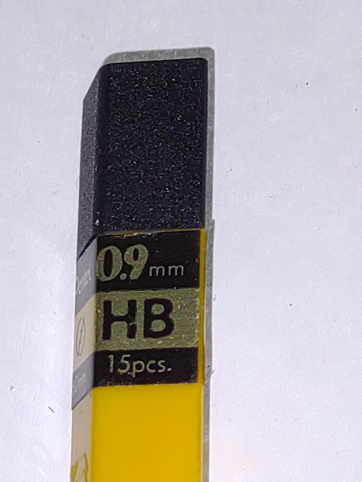 ONE Tube Pentel Mechanical Pencil Refill Lead 0.9mm HB Hi-Polymer 15pcs Per Tub