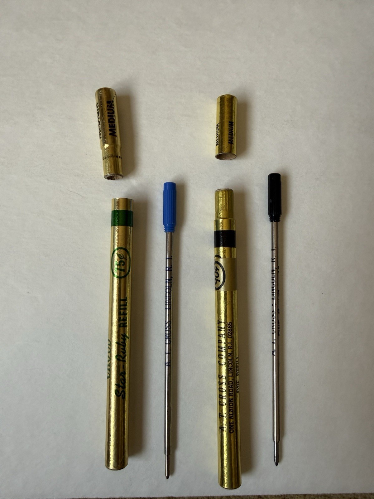 Vintage Cross Pen & Pencil Lot 1/20 12k and 10k gold filled + Mechanical Pencil
