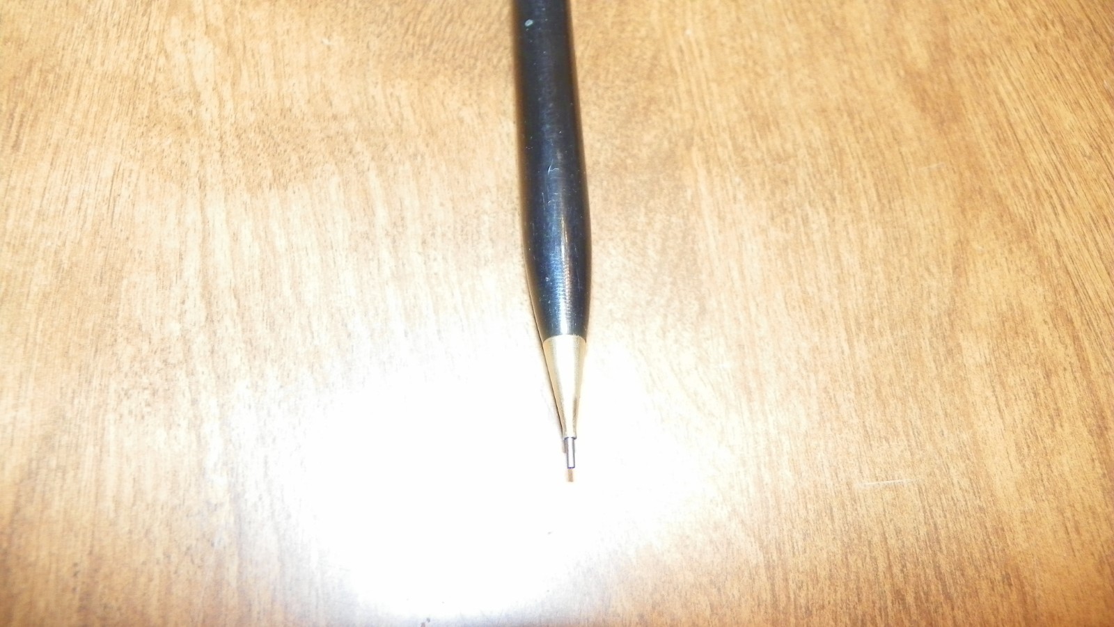 vtg sheaffer mechanocal pencil black clluloid & pearlescent, works 5.25″ lg