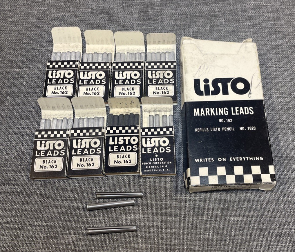 Listo Marking Lead No. 162 Pencil Refills for No. 1620 ( 46 refills) – Black
