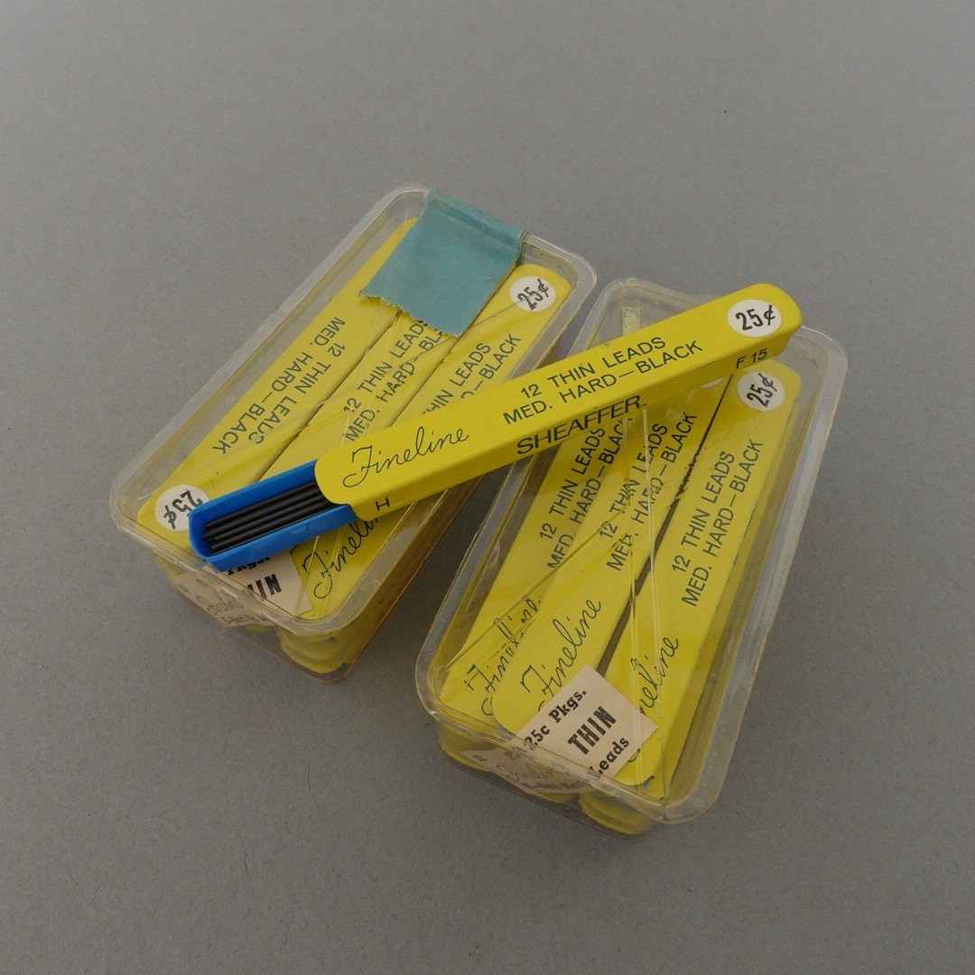 Vintage Sheaffer’s Fineline Thin Leads Medium Hard H F15 Pencil Lot Of 24 Tins