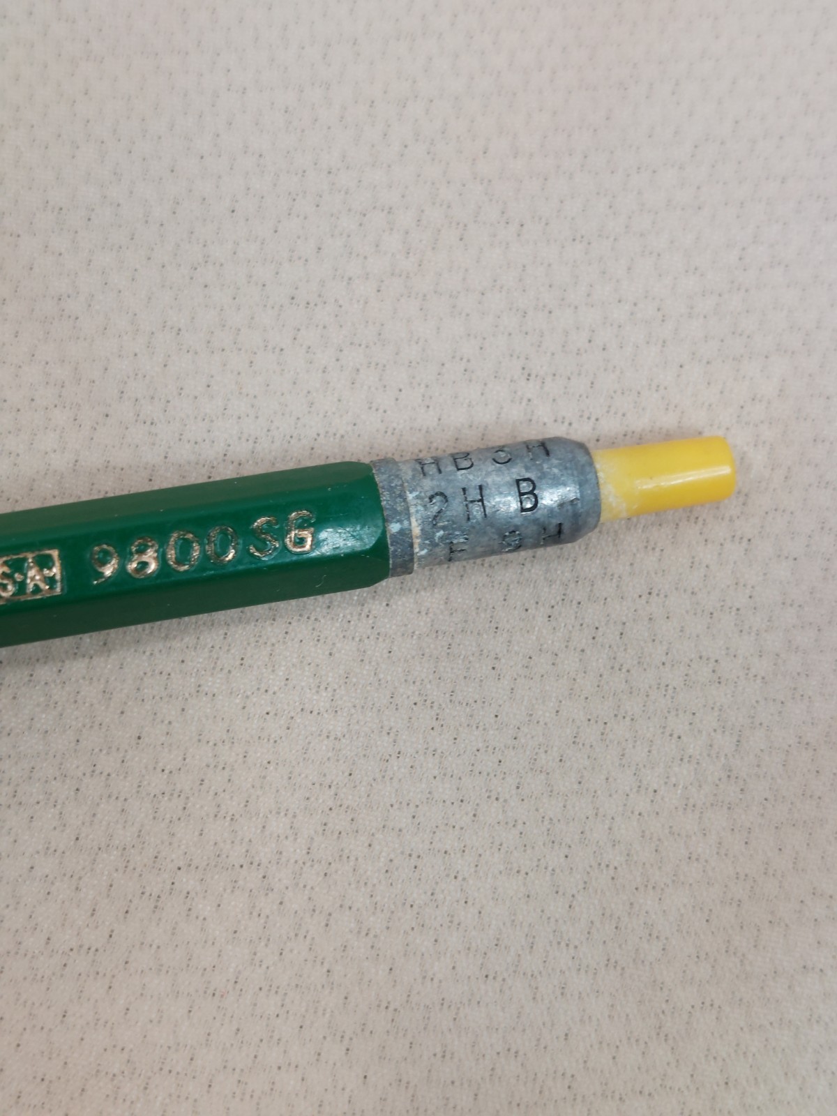 Vintage Drafting Mechanical Pencil Metal Grip HB 2H B Selector Retro Artist Tool