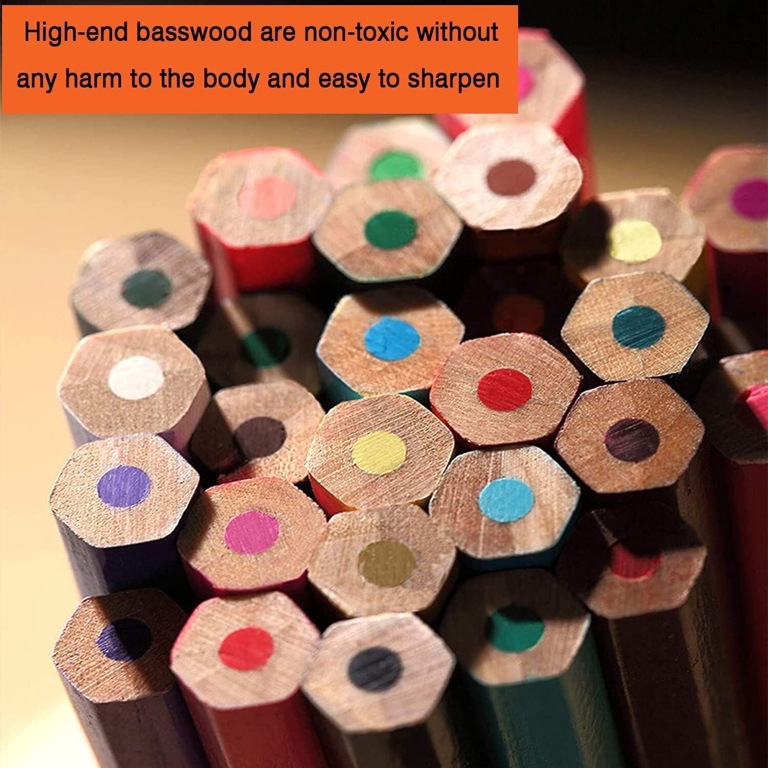 Premium 36-Color Pencil Set for Artists – Soft Core Pencils for Sketching, Drawi