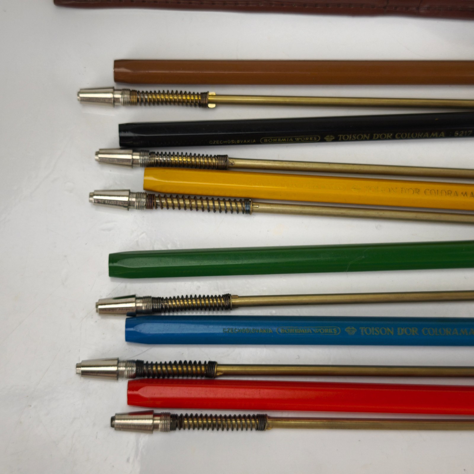 Vintage Mechanical Pencils Set of 6 TOISON D’OR COLORAMA 5217 Bohemia Works#6184