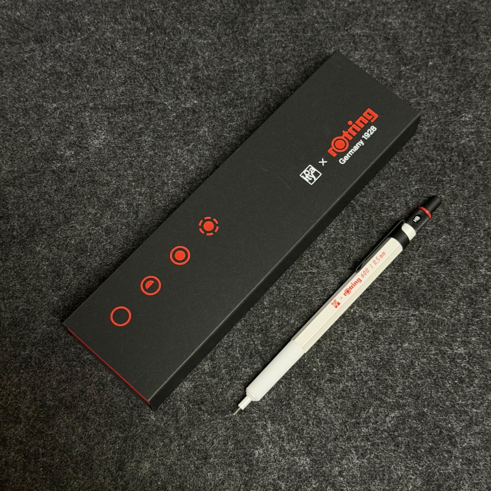Itoya x rOtring 600 Mechanical Pencil 0.5mm White Limited Edition Japan