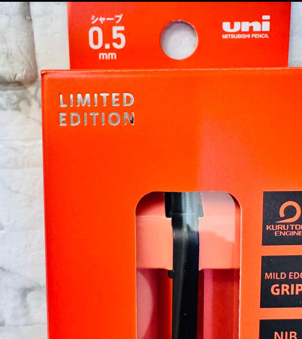 Uni Kurutoga Metal 0.5mm Mechanical Pencil – Sunrise Orange Limited Edition New
