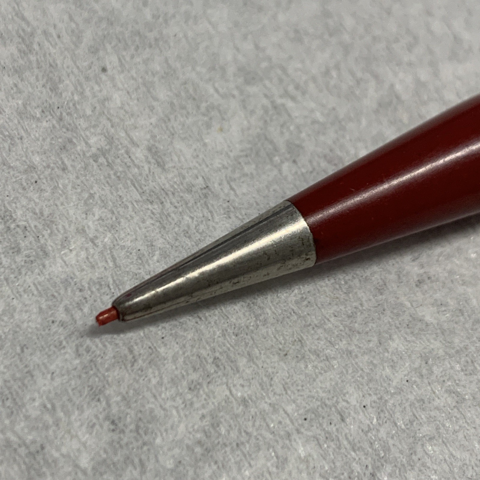 Autopoint Vintage Slender Double Ender Real Fine Lead—black and red–with clip