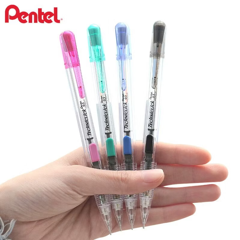 Pentel Techniclick 0.5 mm Mechanical Pencil Side Click Mixed Colors Set of 12
