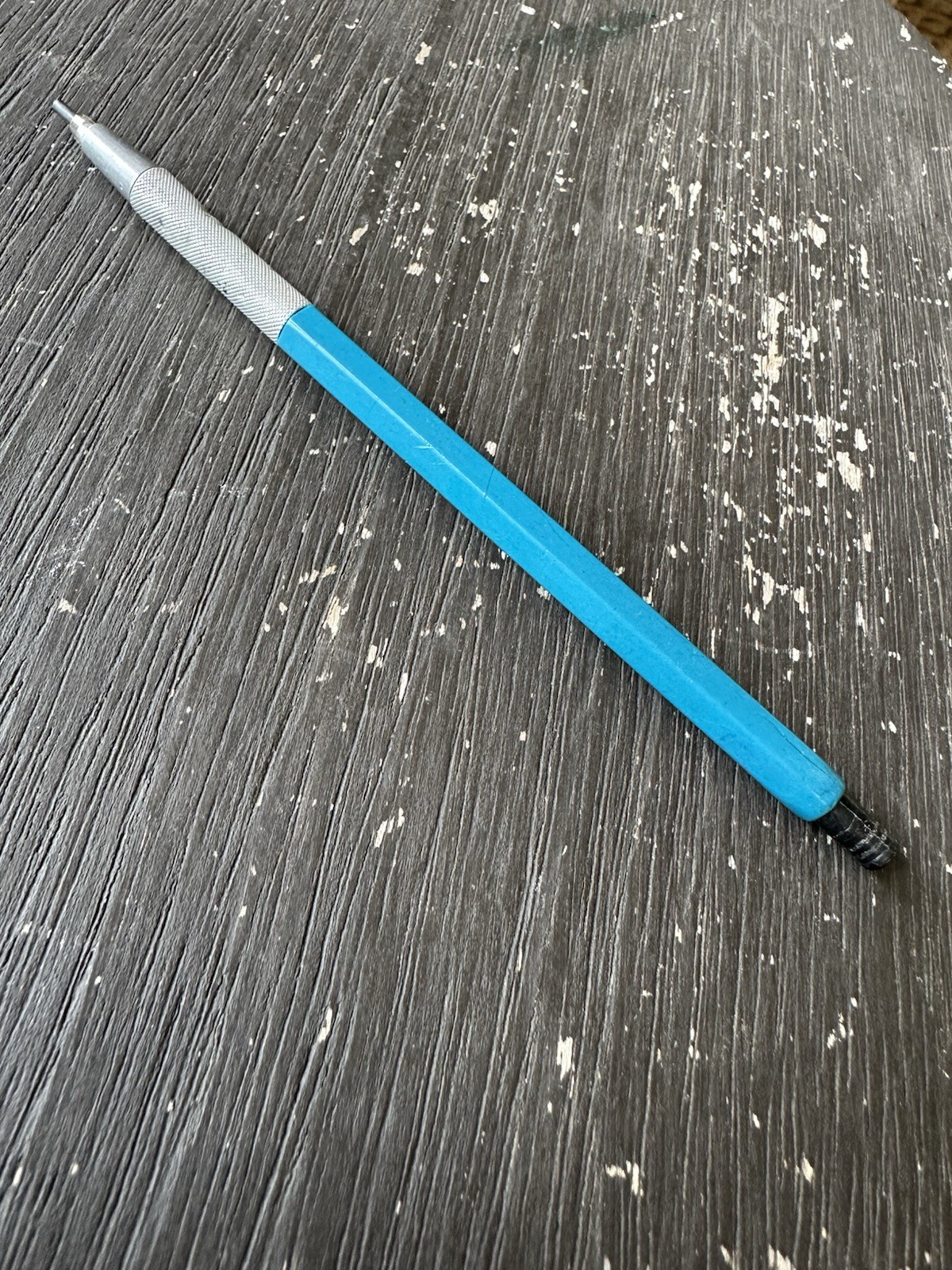 Vintage Eagle Turquoise 10 Mechanical Pencil made in England.-used-