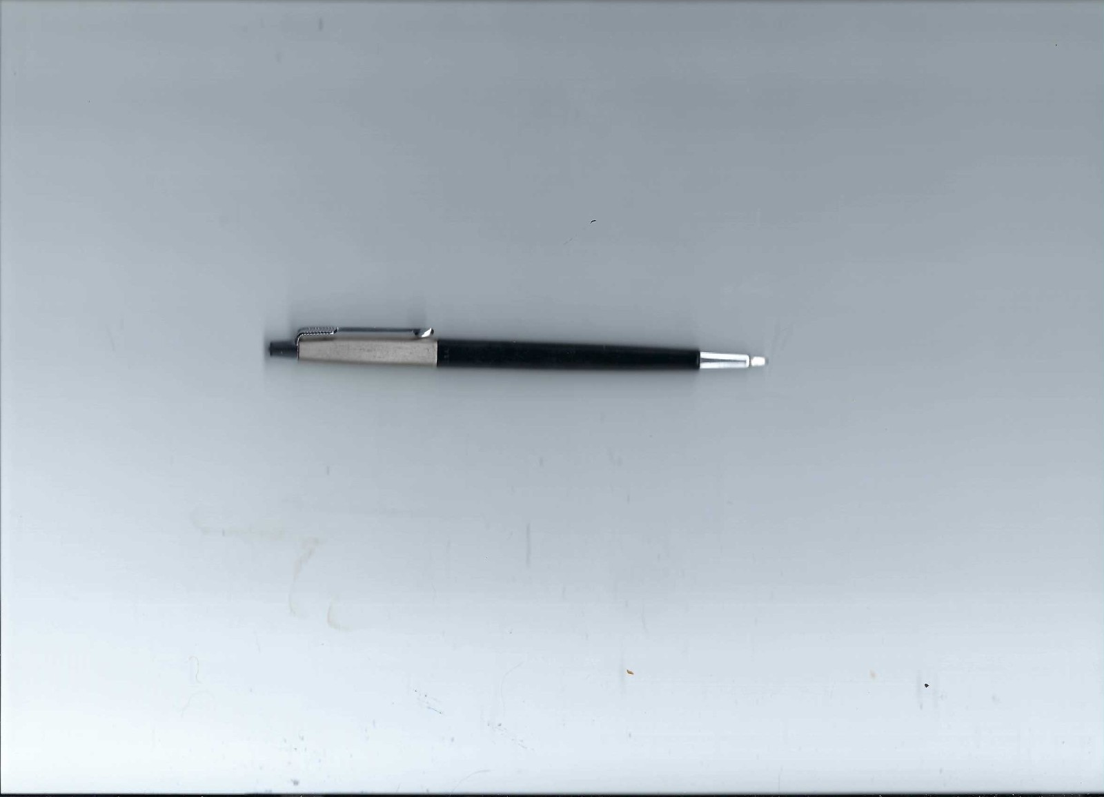 Vtg. Parker LL Liquid Lead Black & Brushed Chrome Twist Pencil W/Working Refill
