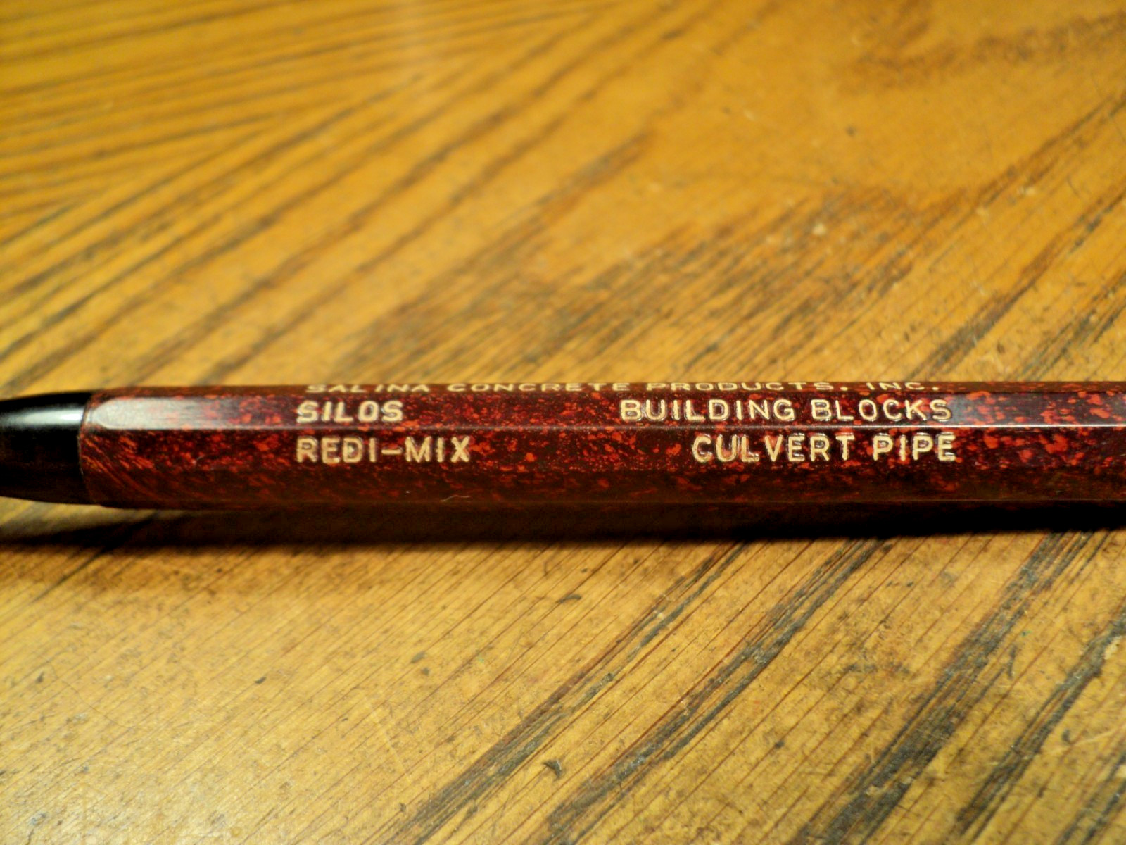 Vintage Autopoint Mechanical Pencil Salina Concrete Products Inc 5-3/4″ Long
