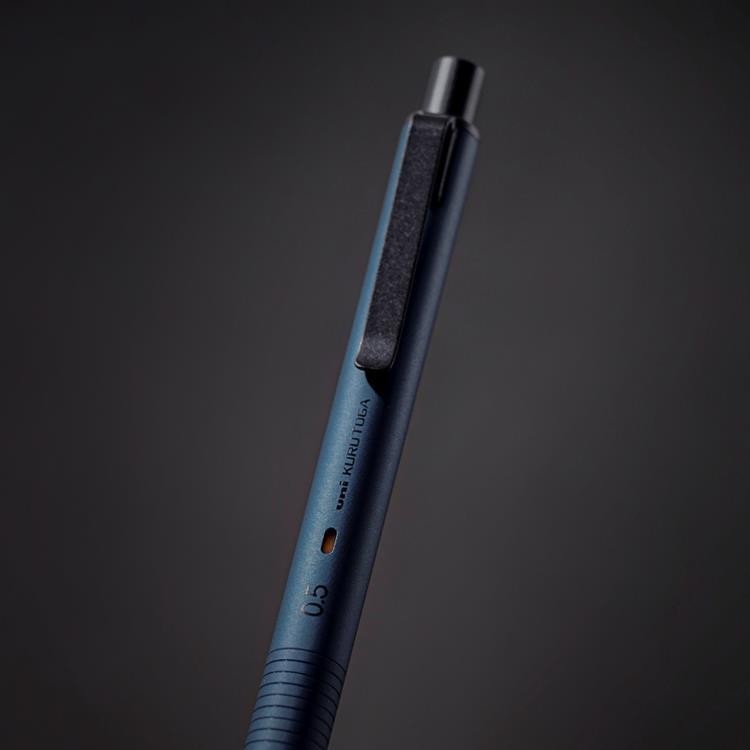 Uni Kuru Toga Metal Mechanical Pencil 0.5mm M5-KH1P Silent Blue