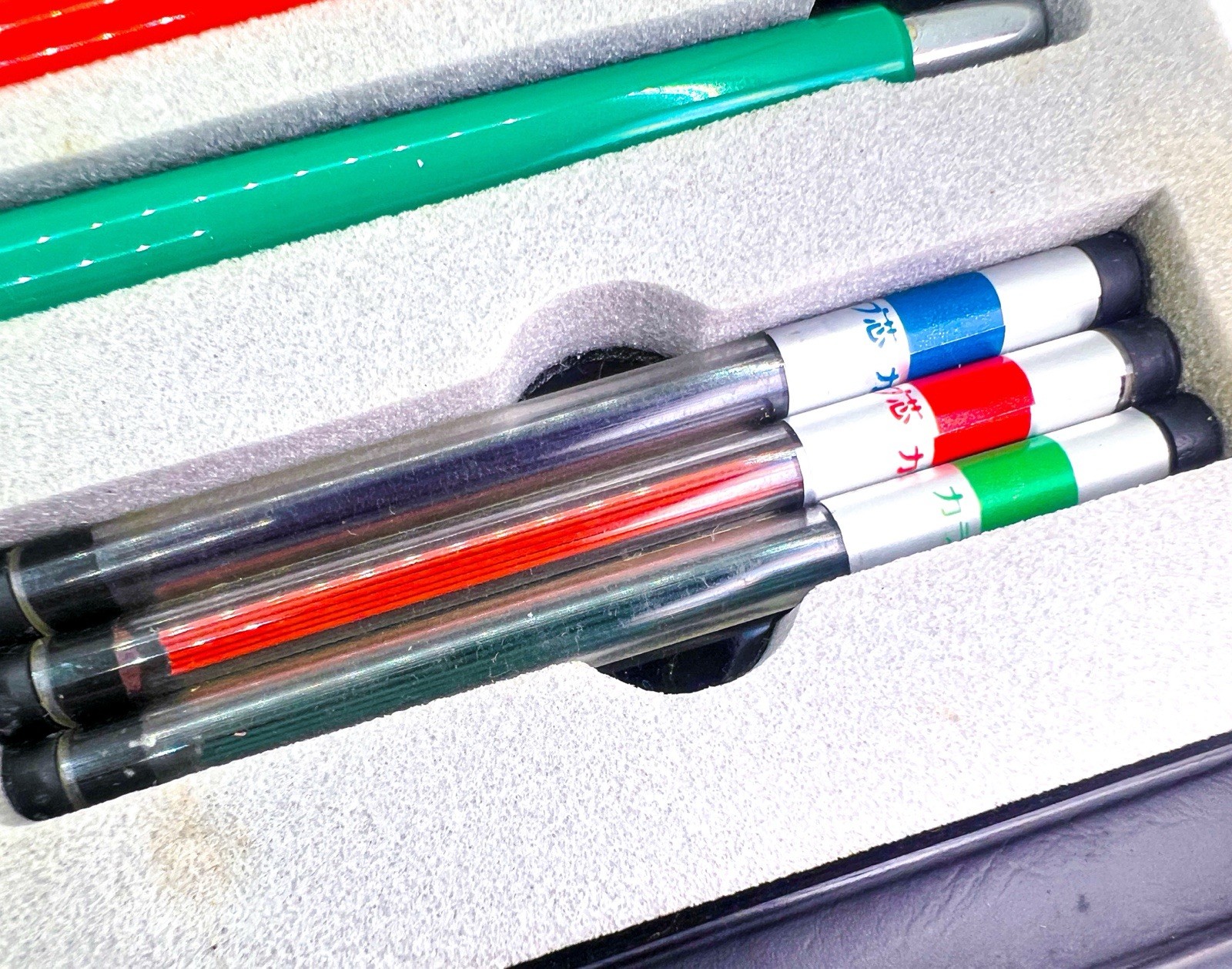 Vintage MITSUBISHI 0.5mm 3 pcs color mechanical pencil set with box