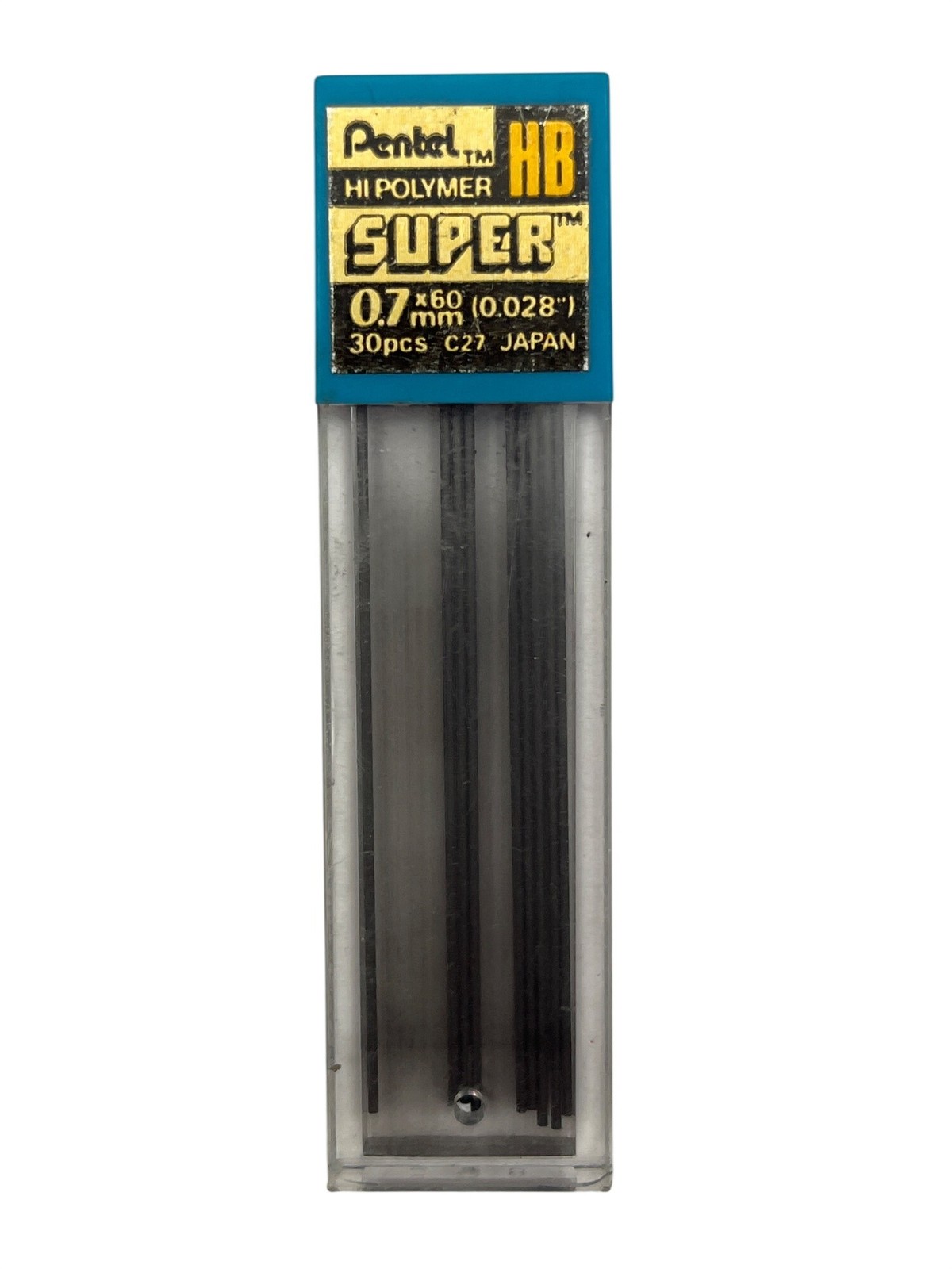 Pentel Hi-Polymer Super HB 0.7mm Mechanical Pencil Lead Refill 9 Pieces S350