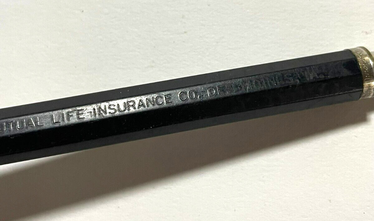 c.1930s Autopoint Yeoman Mutual Life Insurance Des Moines Iowa Mechanical Pencil
