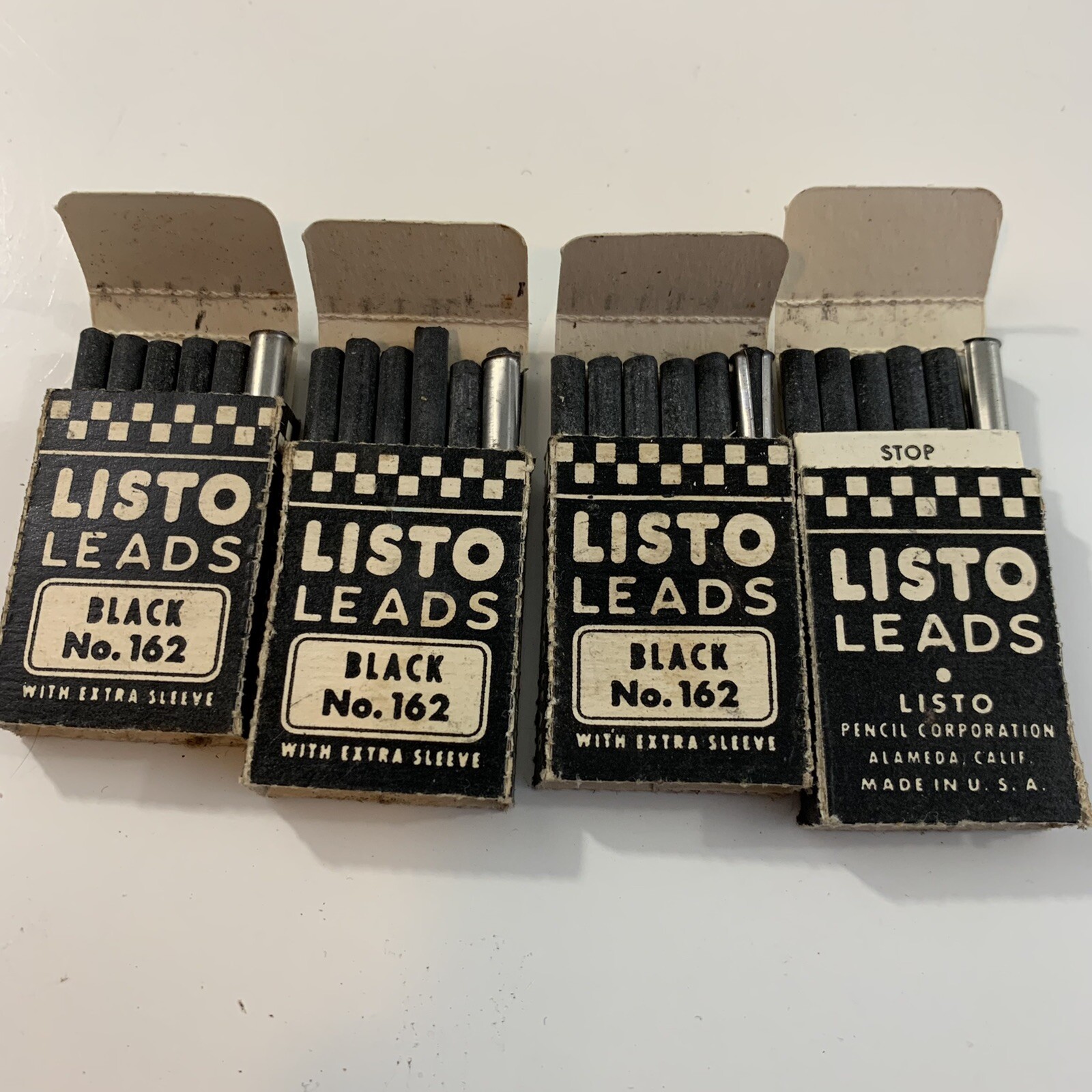 VINTAGE MECHANICAL PENCIL LEAD Mongol 4010 4015 and LISTO162 Lot