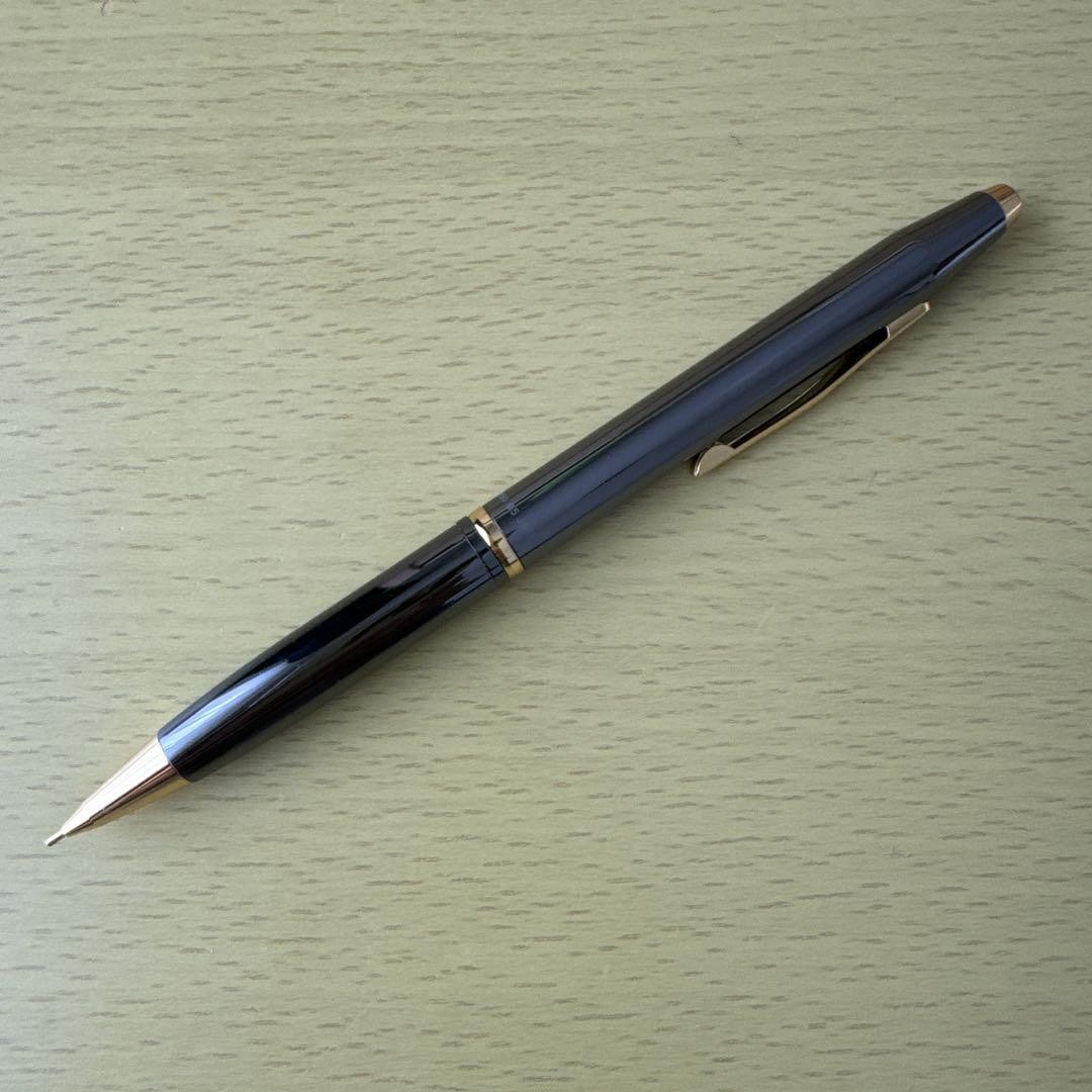 Kokuyo Mistral Body Knock Mechanical Pencil black/gold made japan Discontinued