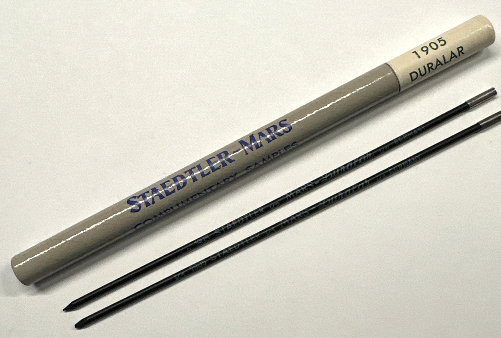 Vintage Staedtler Mars Complimentary Samples Drawing Leads Tube 1905 Duralar