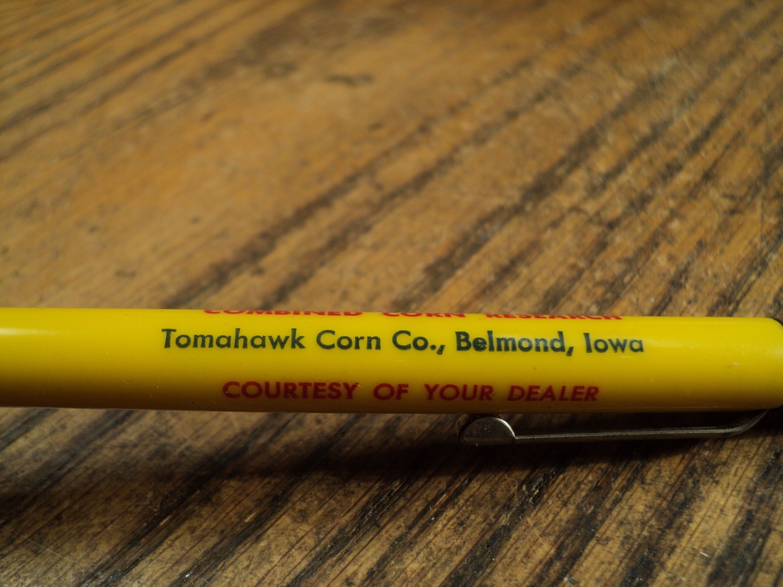 Vintage Scripto Mechanical Pencil Tomahawk-Clarke-Carlson Corn Combine Research