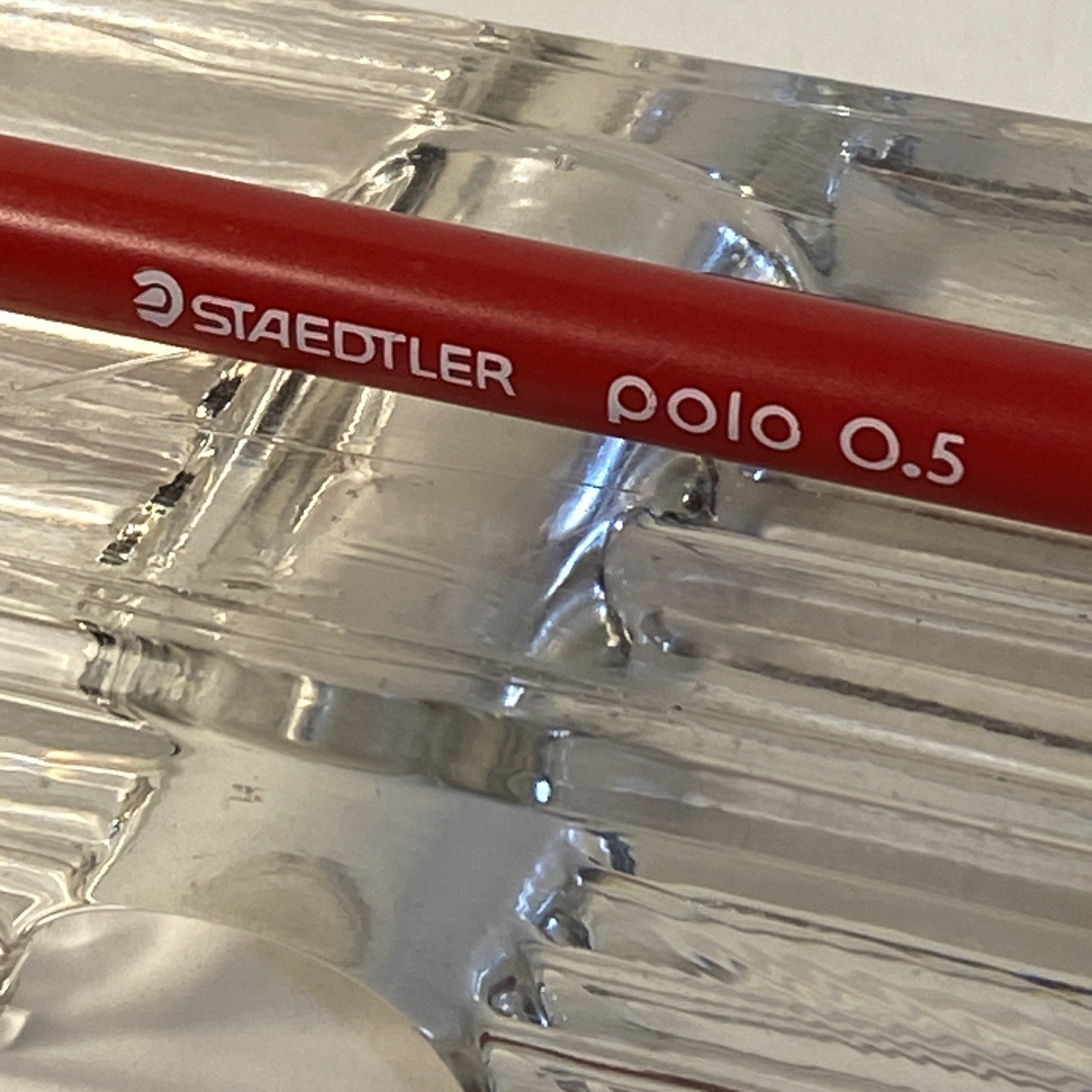 Staedtler Polo 0.5 Micro Mechanical Pencil Red & Black Made In Germany Vintage