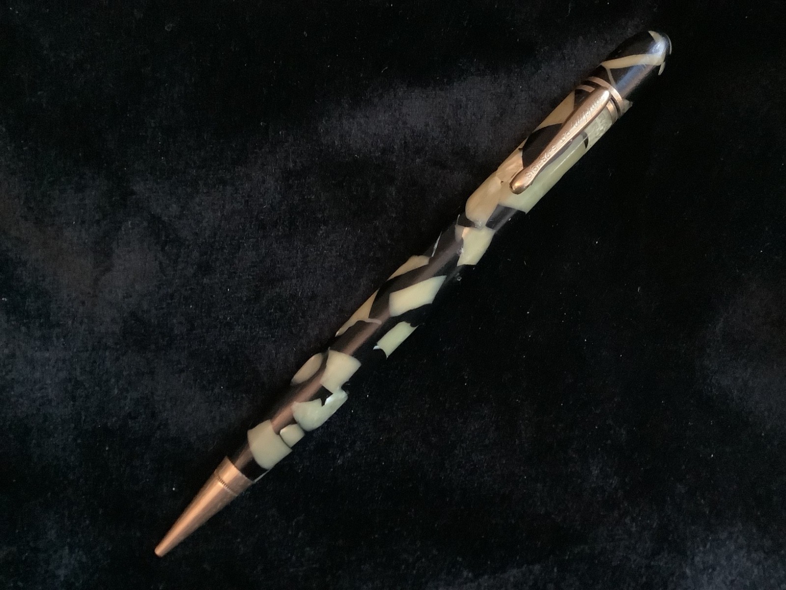 Conklin Endura vintage mechanical pencil, green and black