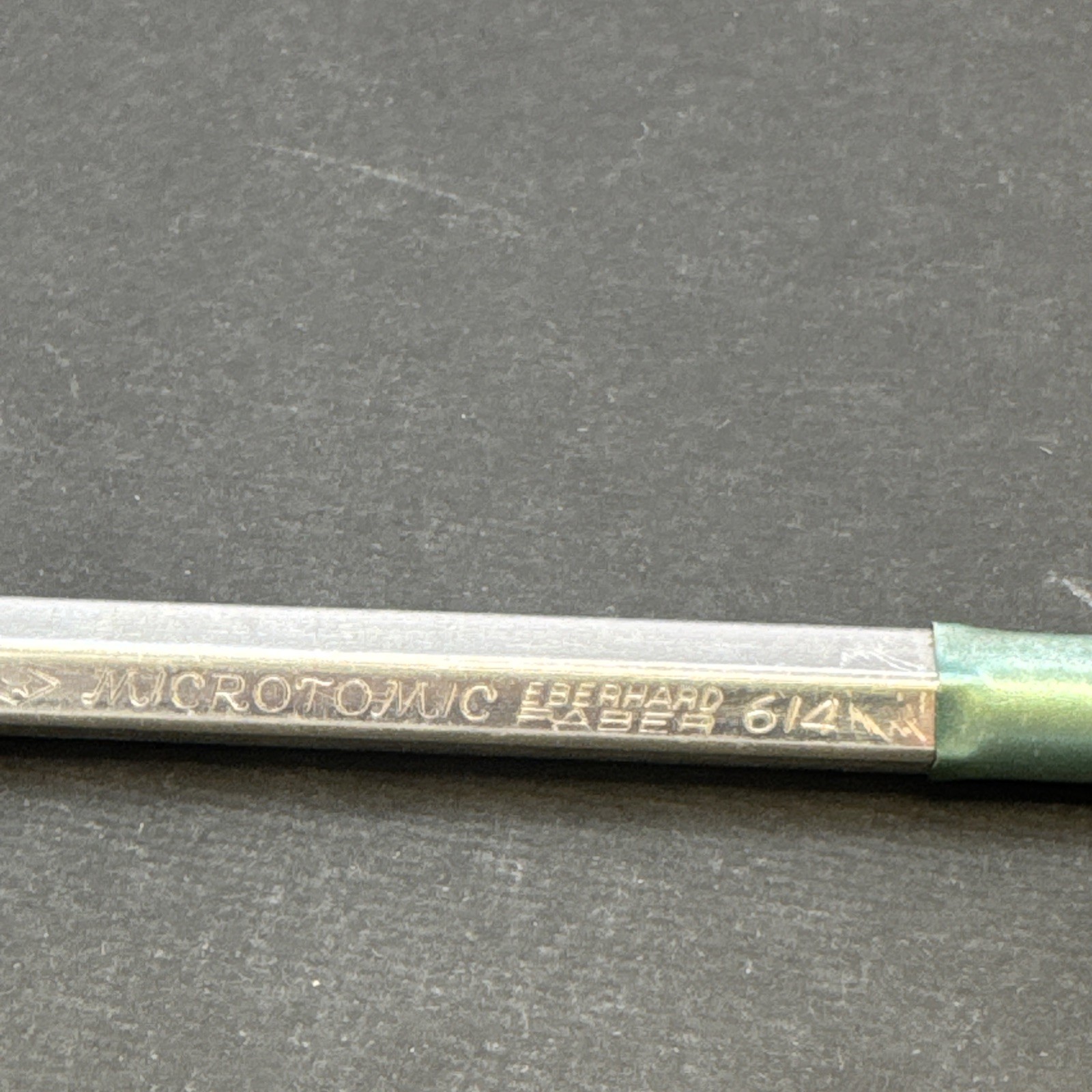Vintage Eberhard Faber Microtomic 614 Mechanical Pencil Aluminum USA Rare 70’s