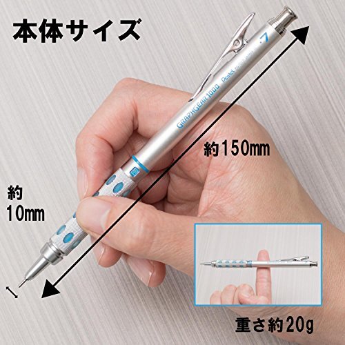 Pentel Graph Gear 1000 Mechanical Drafting Pencil 1 Count (Pack of 1), Blue