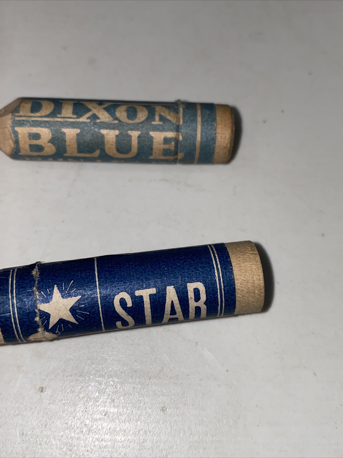 vintage wood tube pencil leads X8 opened faber dixon eversharp red Blue Black