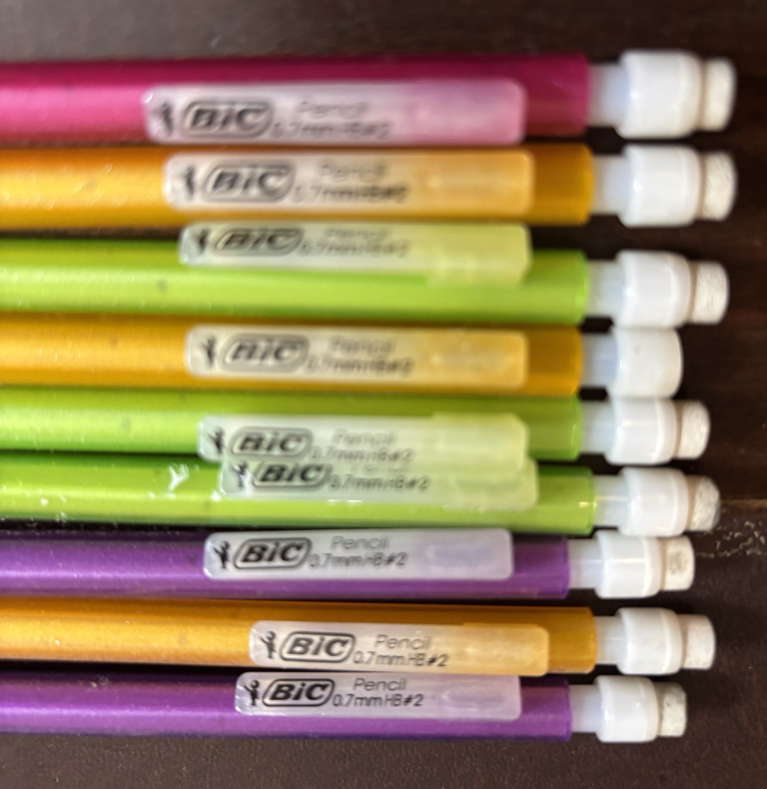 BIC Xtra-Smooth Mechanical Pencils Erasers Medium Point 2 (0.7mm) 9 Qty
