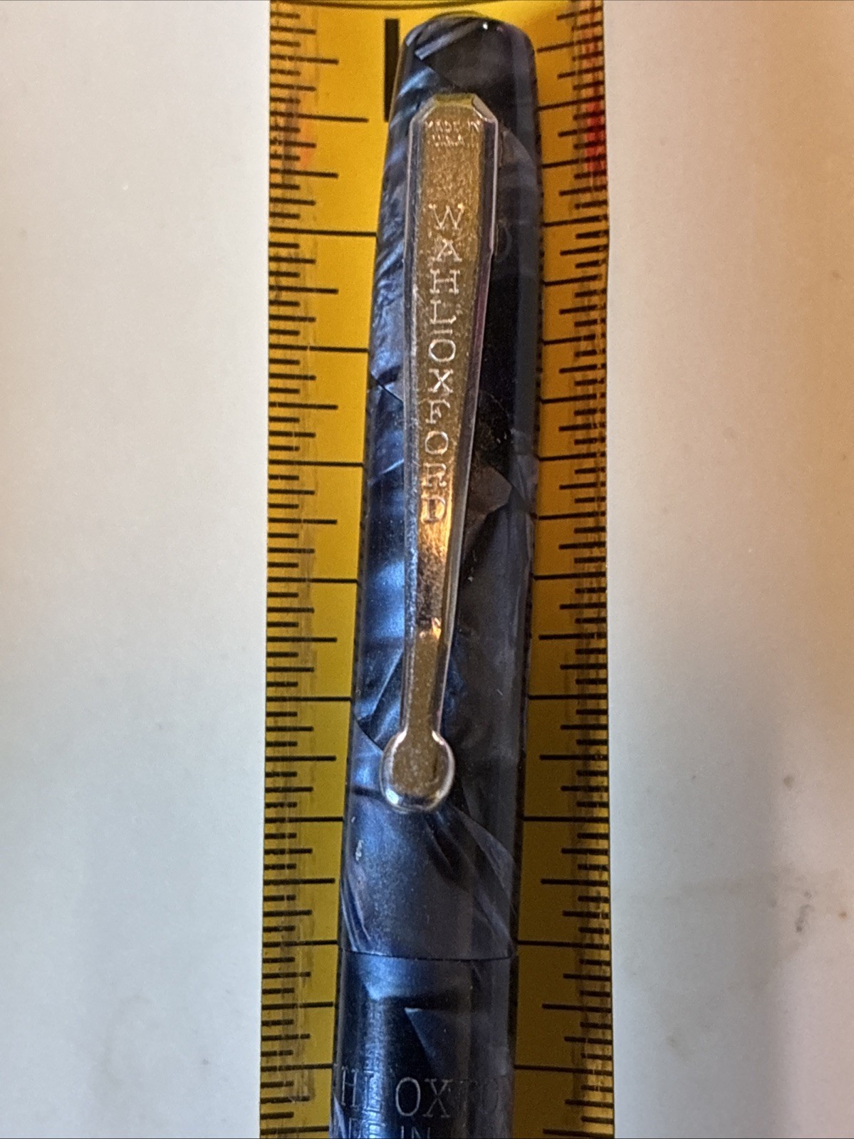 Wahl Eversharp Oxford Blue & Black Celluloid Vintage Pencil As Found