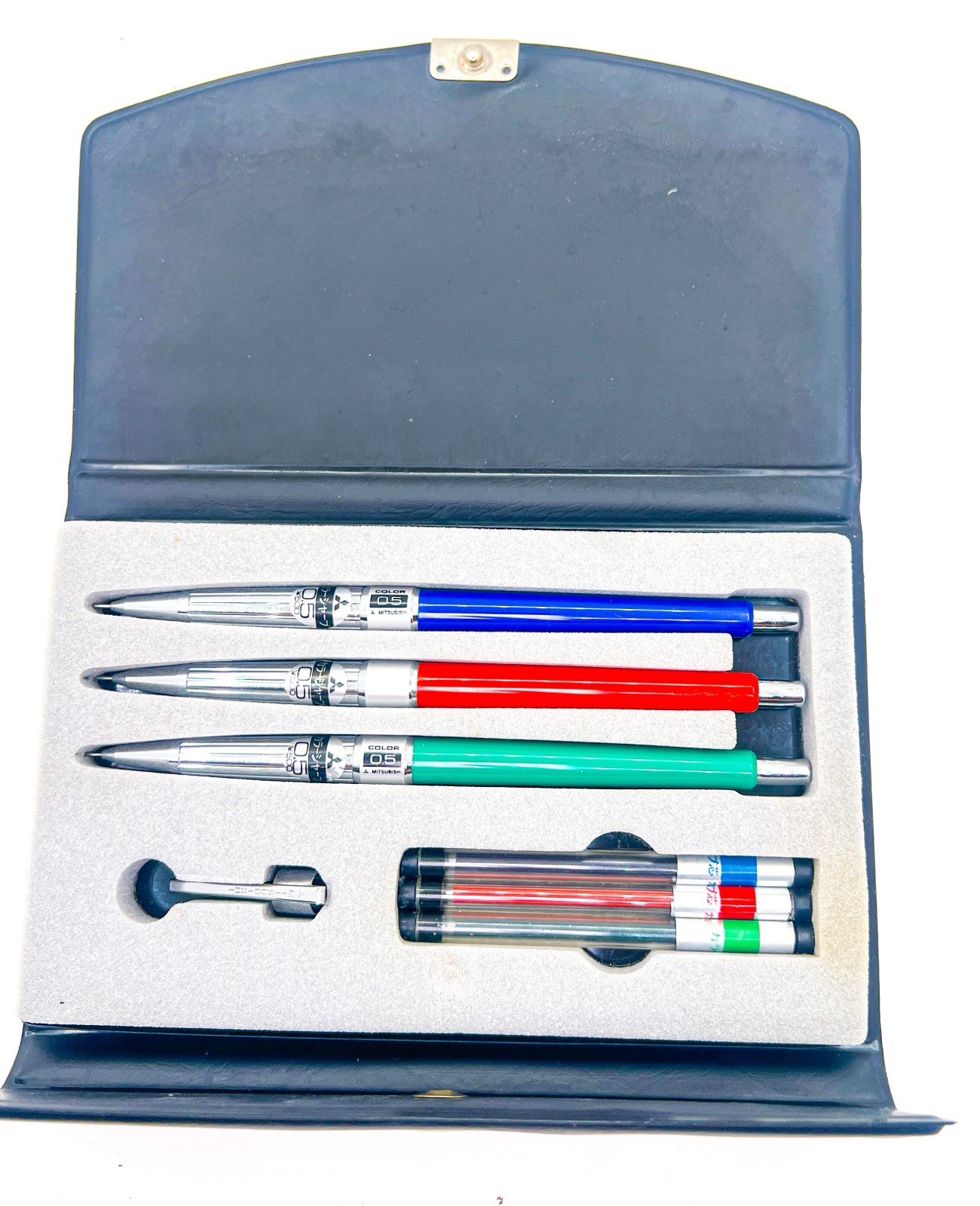 Vintage MITSUBISHI 0.5mm 3 pcs color mechanical pencil set with box