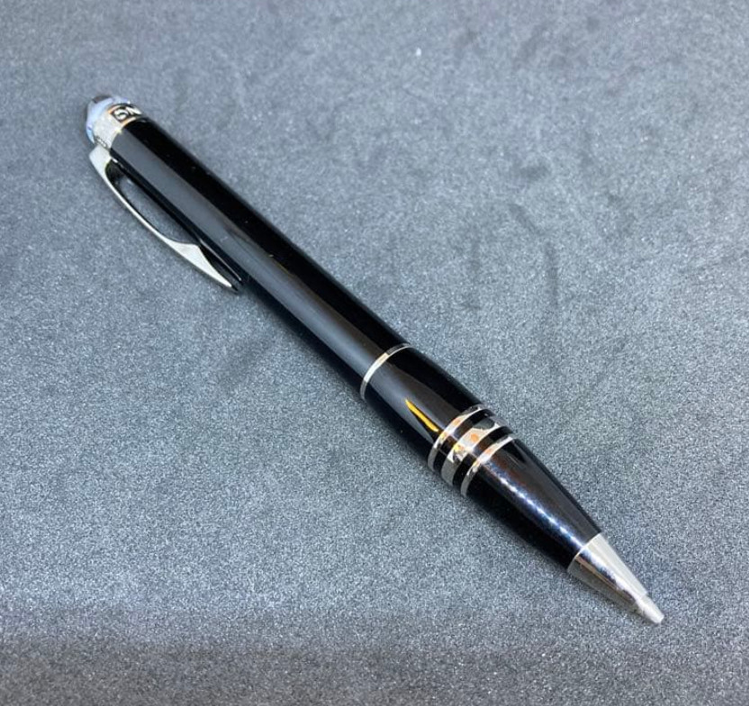 Montblanc Star Walker Platinum Resin Mechanical Pencil Black Starwalker w/Box