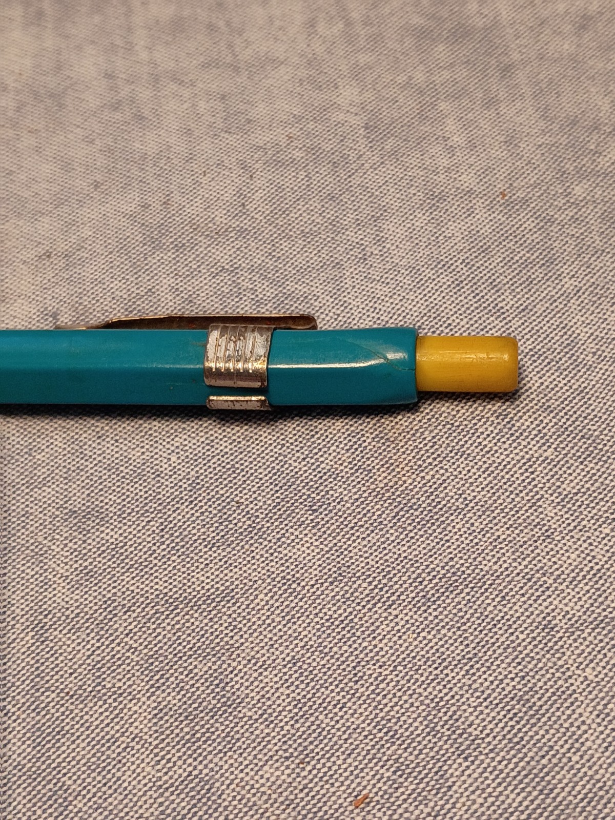 Vintage Eagle Turquoise 10 Mechanical Pencil made in England.-used-