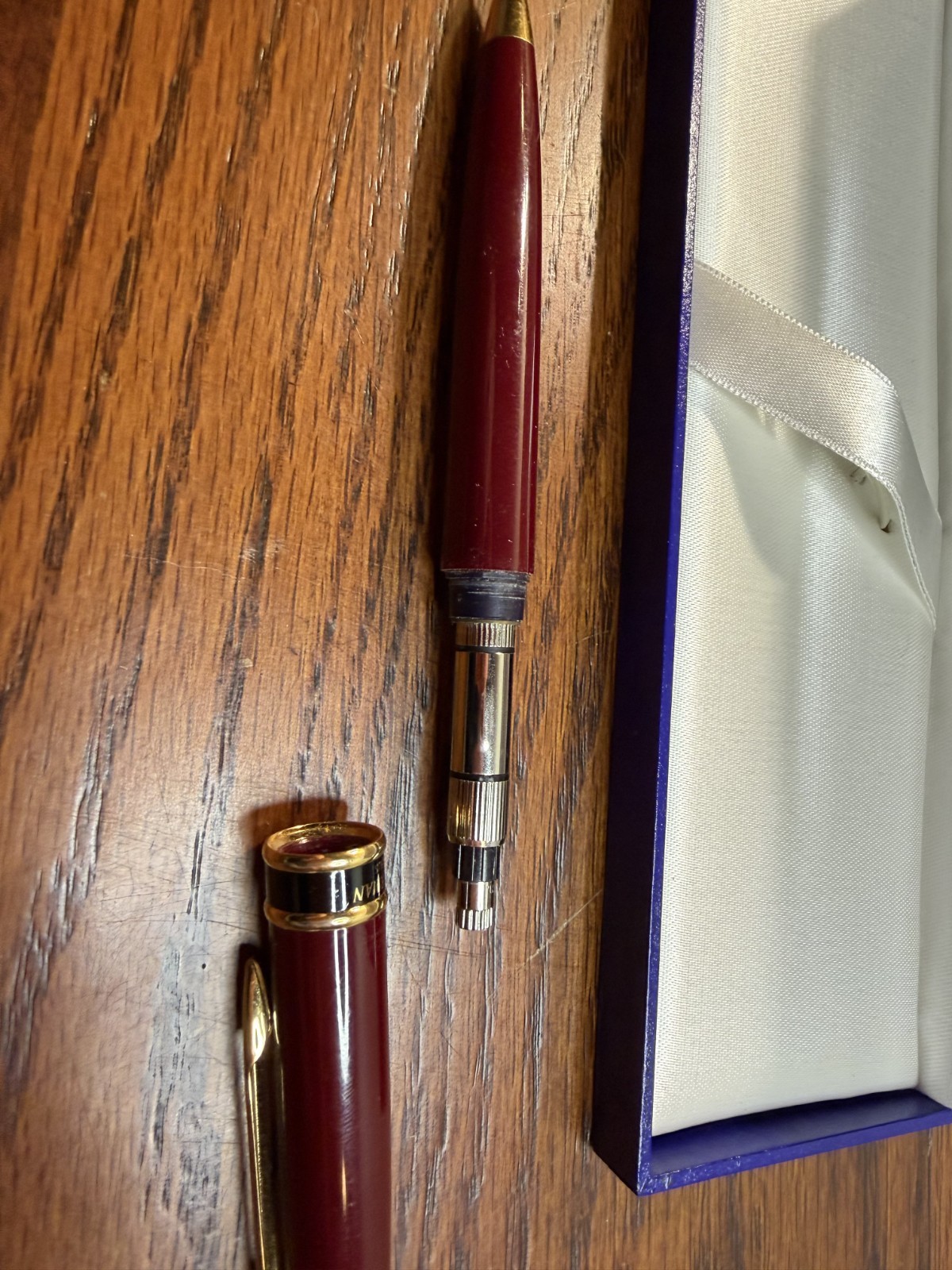 Waterman Expert Mechanical Pencil Burgundy Lacquer Gold Trim Paris France + Box