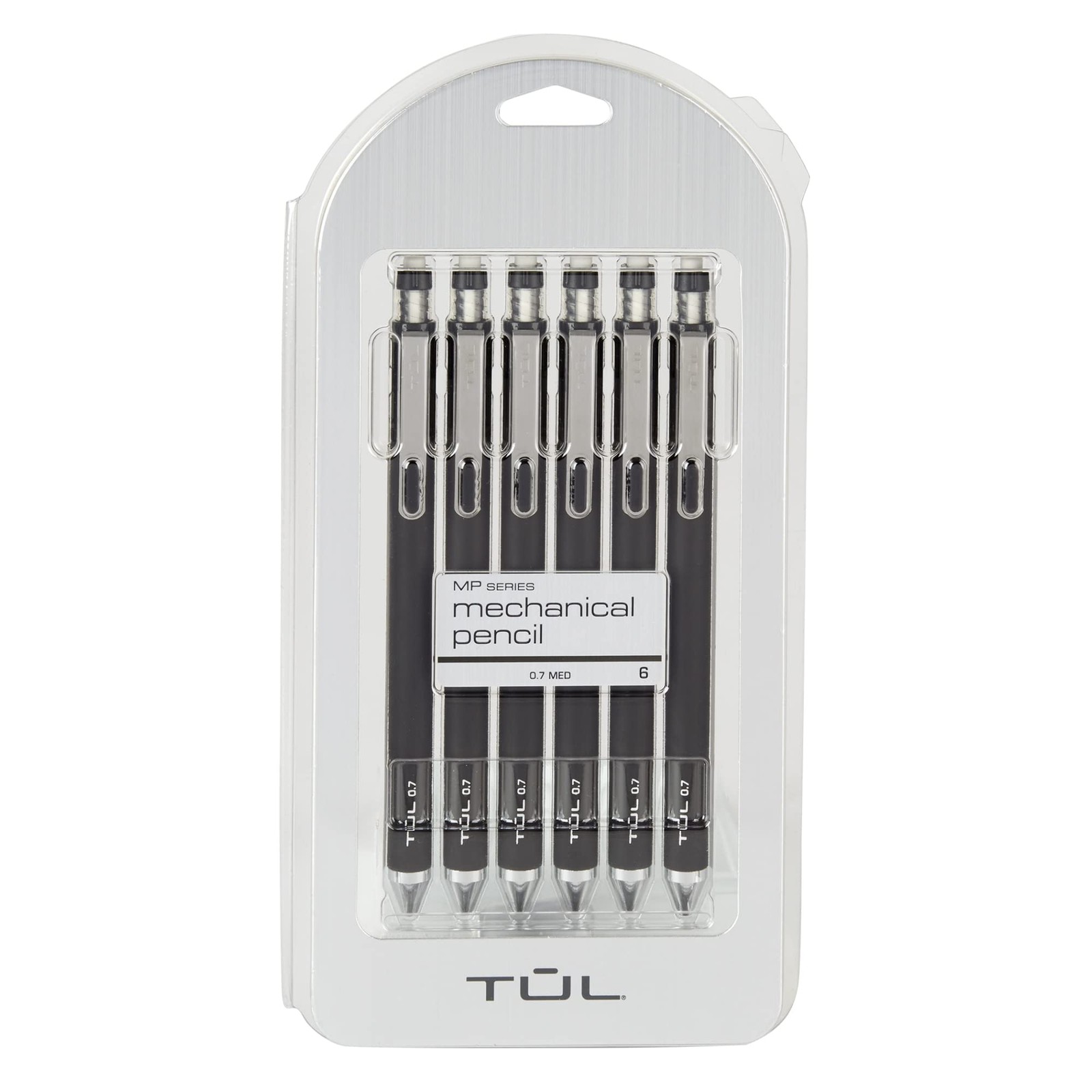 TUL® Mechanical Pencils, 0.7 mm, Black Barrels, 1 Count (Pack of 6),